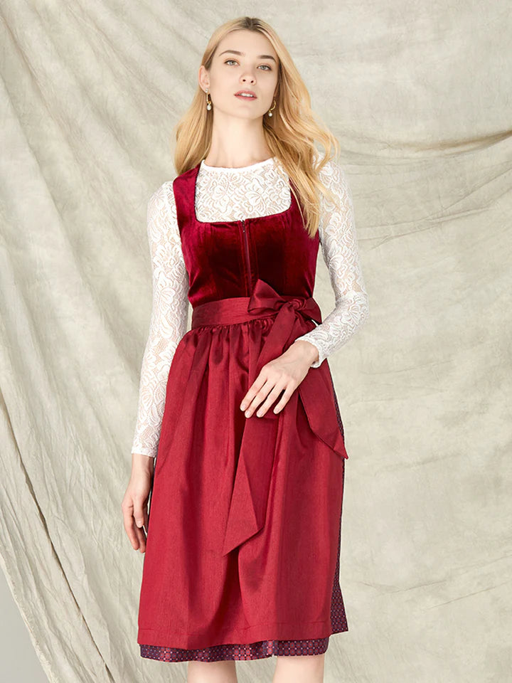 Die Schönheit des samtdirndl rot und die Welt der Trachtenmode