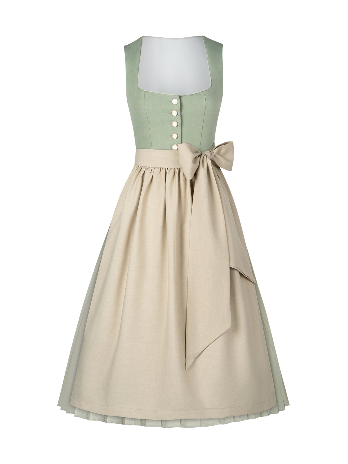 Dirndl mit Reißverschluss vorne & hochgeschlossen: Tradition trifft Komfort