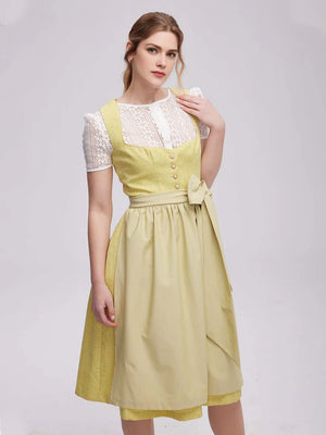 Die Schönheit des gelben Dirndls und die Welt der Trachtenmode