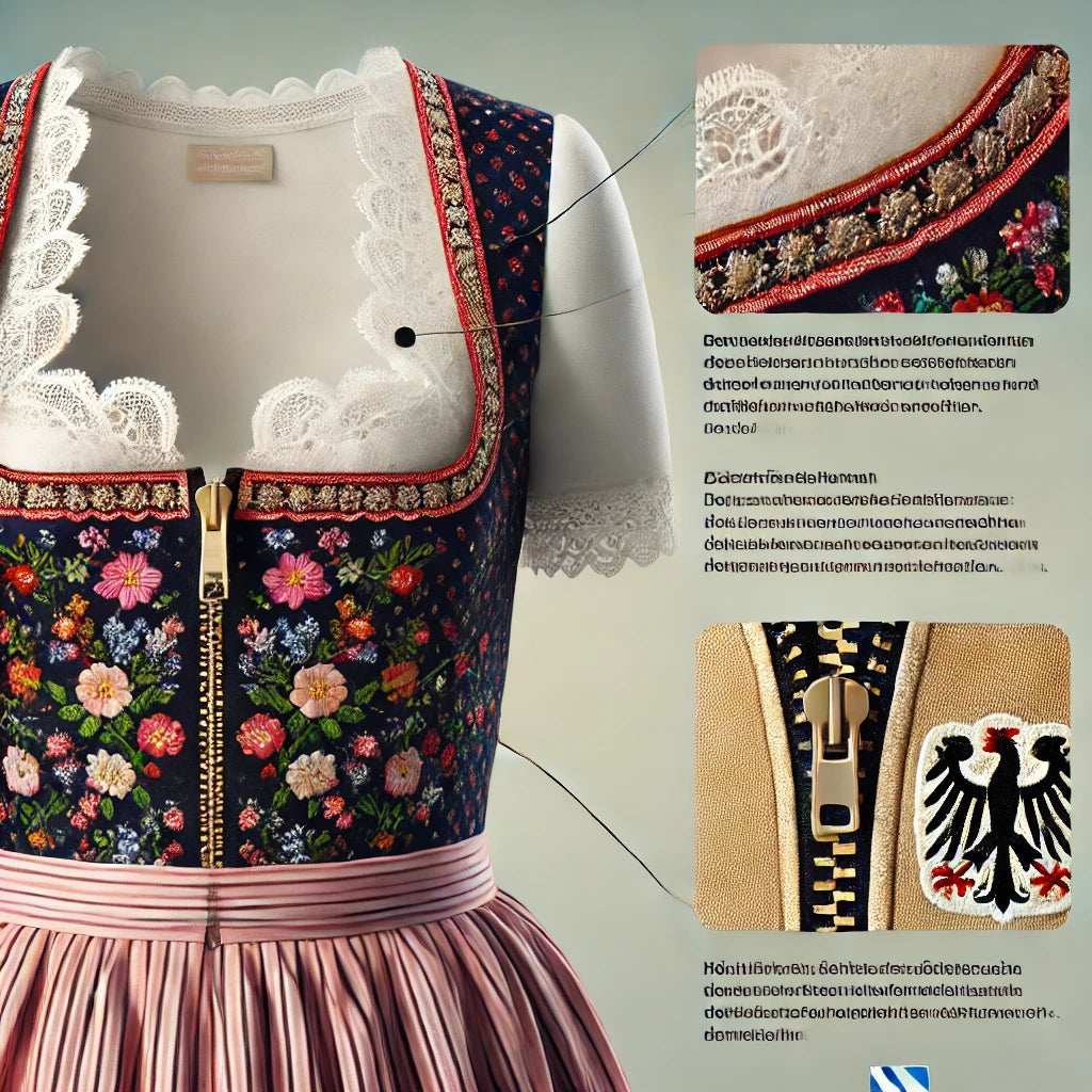 The practical dirndl with zipper at the front - a stylish choice for every occasion
