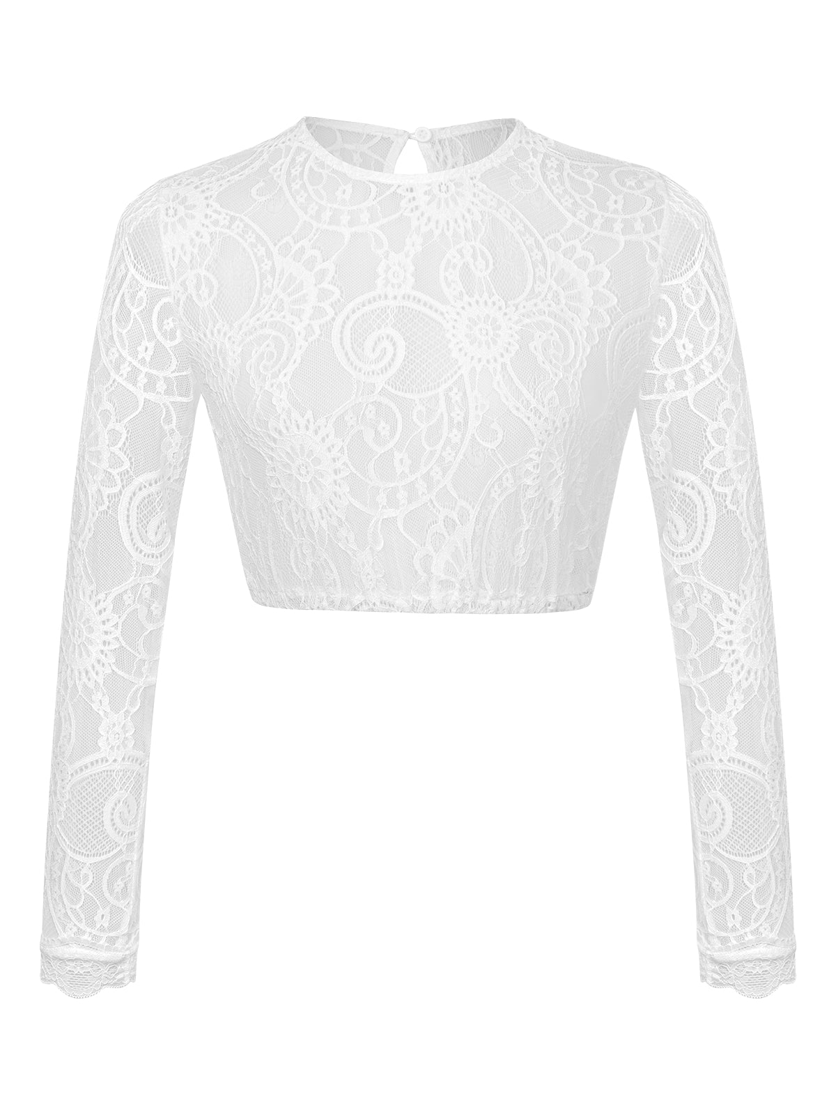 Langærmet afrundet af kvinder dirndl bluser ædru