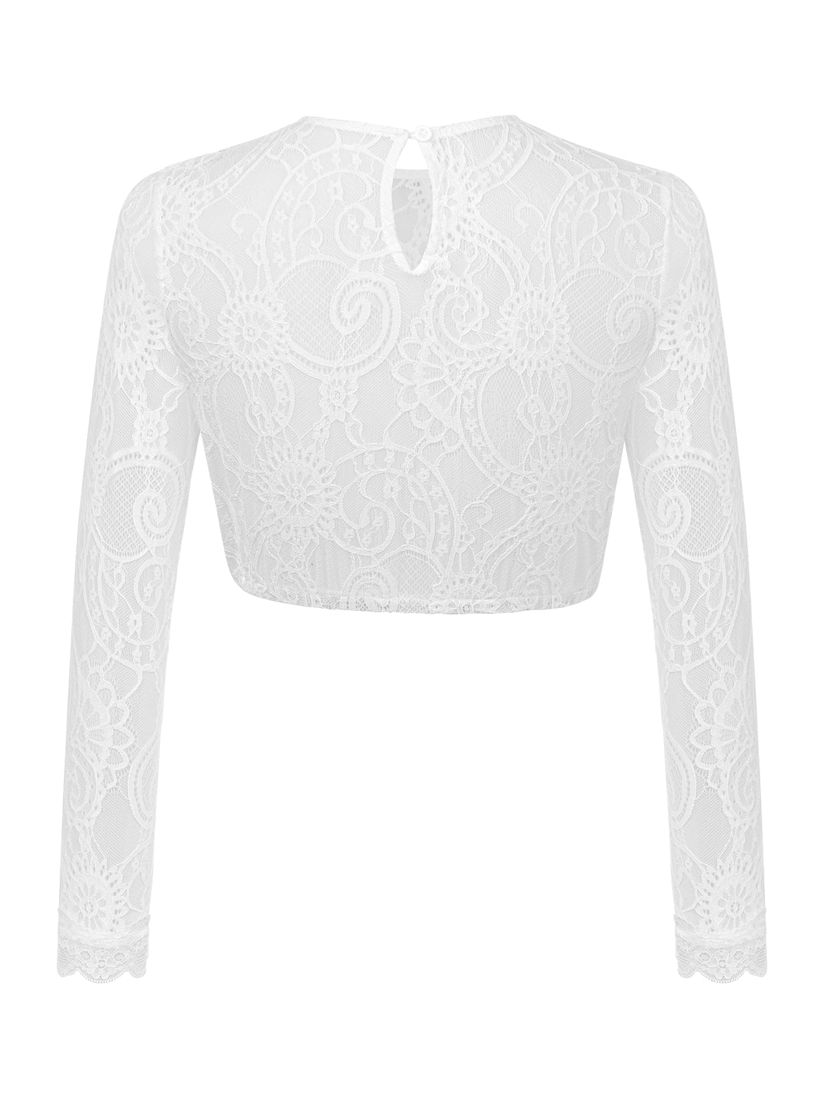 Langærmet afrundet af kvinder dirndl bluser ædru