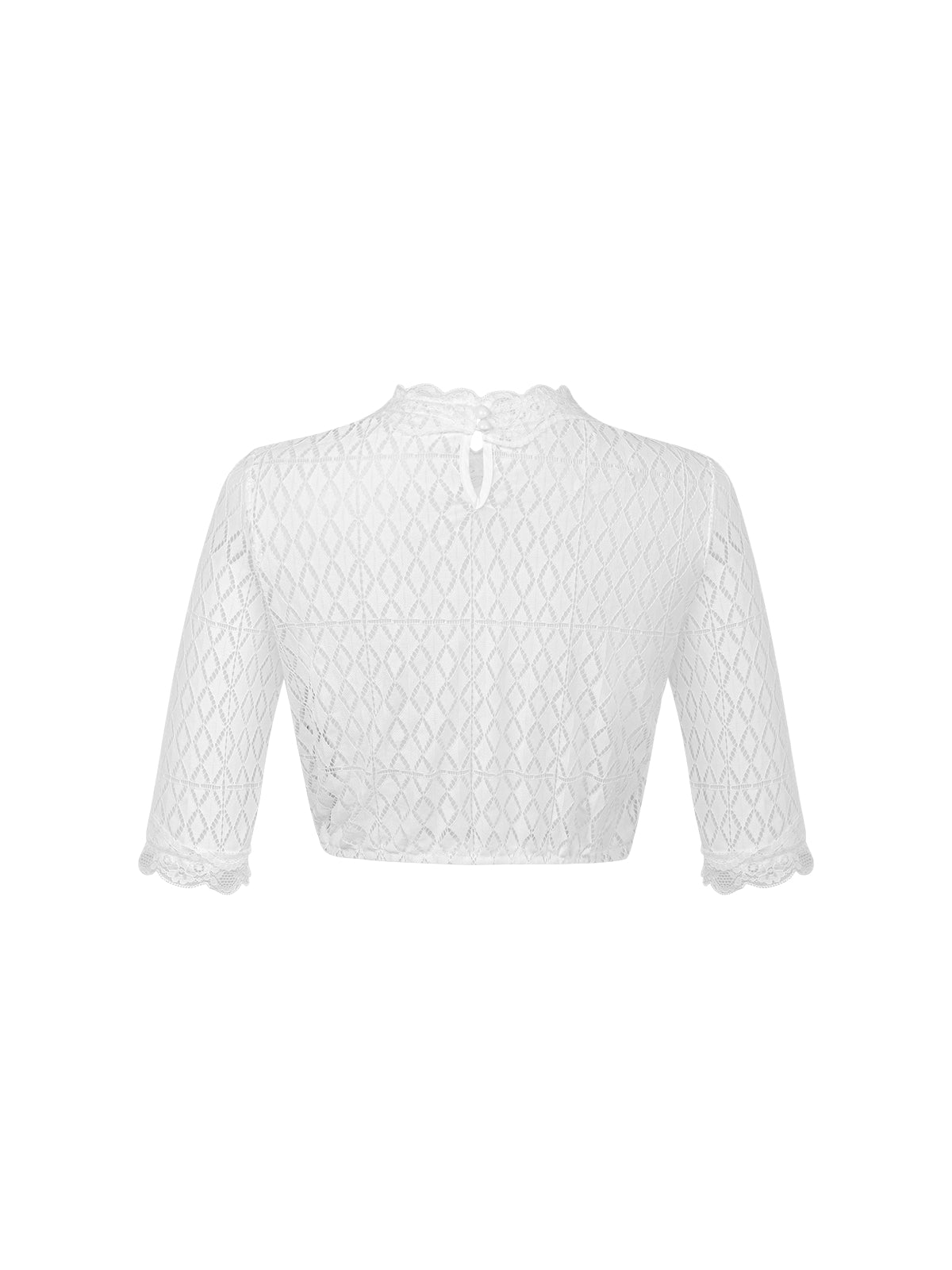 Lyhyet käsivarret ympäri valkoisia naisia ​​dirndl -puserot morina