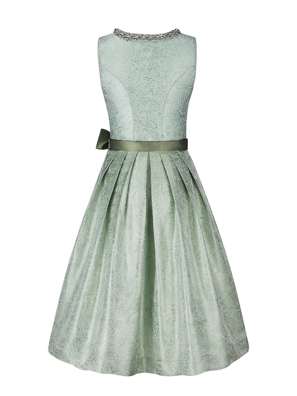 Kvinders grønne lynlås på front dirndl alexis