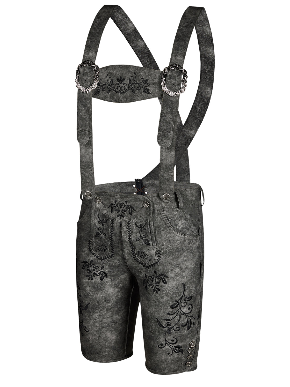 Schwarzgrau Lederhose Norman