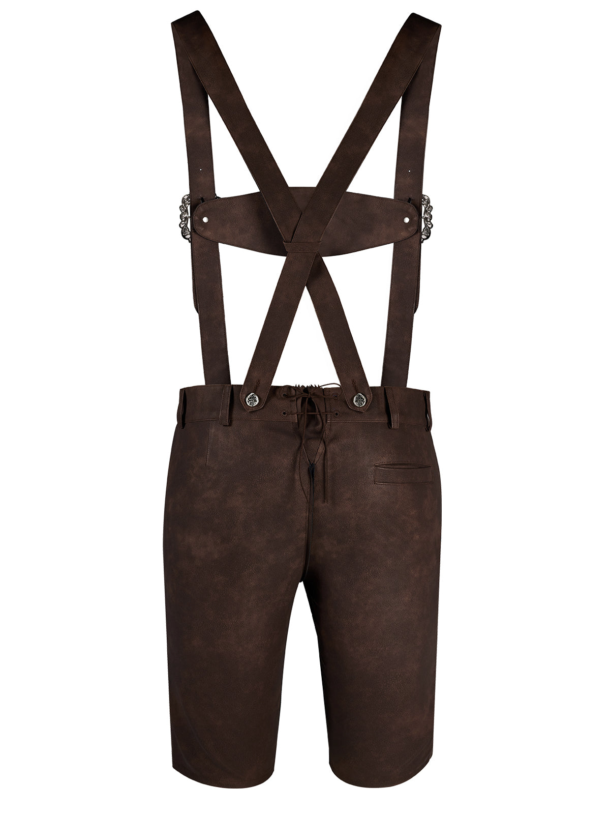 Dunkelbraune Lederhose Norman