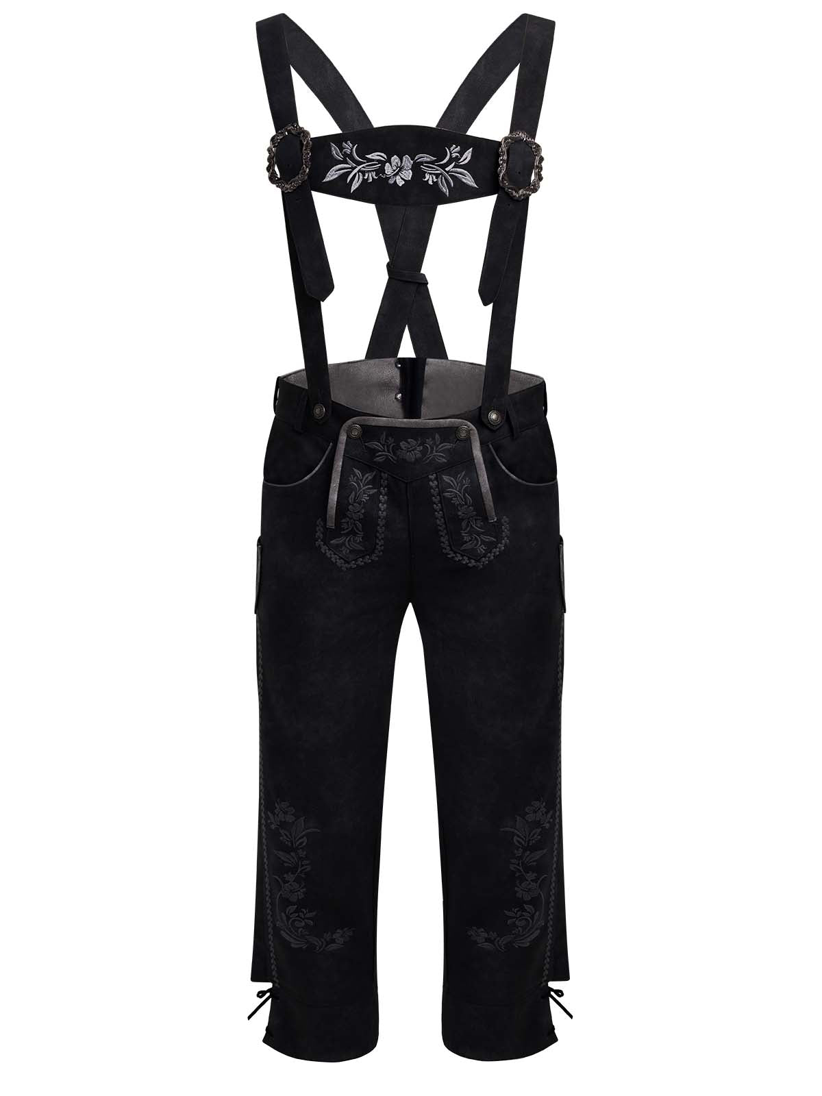 Schwarzgrau Lederhose Theodor