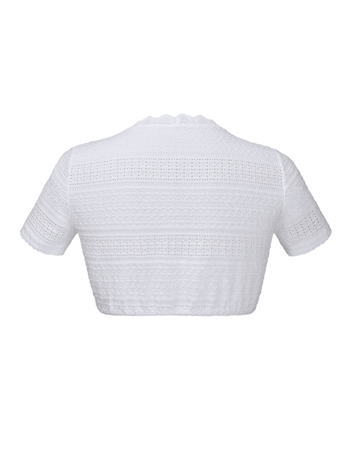 Rundhals Shortarm Women White Dirndlblous Ruchti