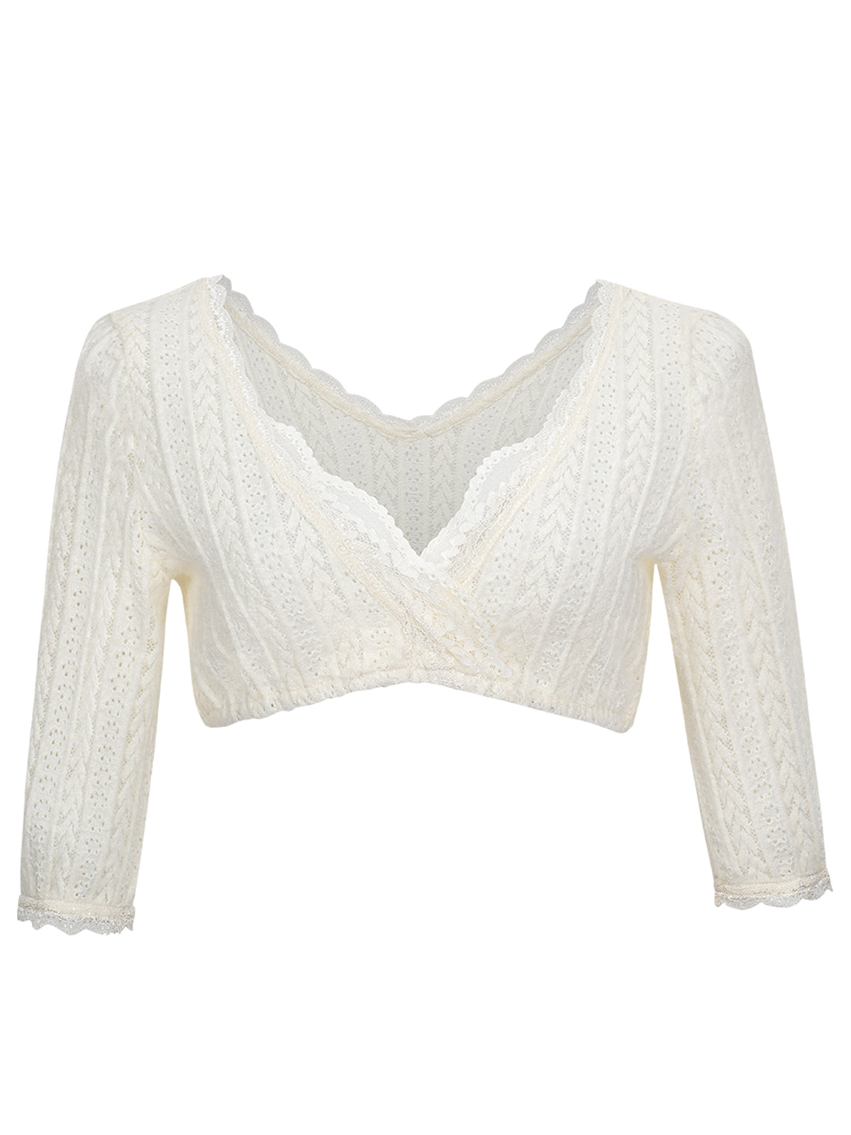 Valkoinen V-kaula-aukkoinen Vera