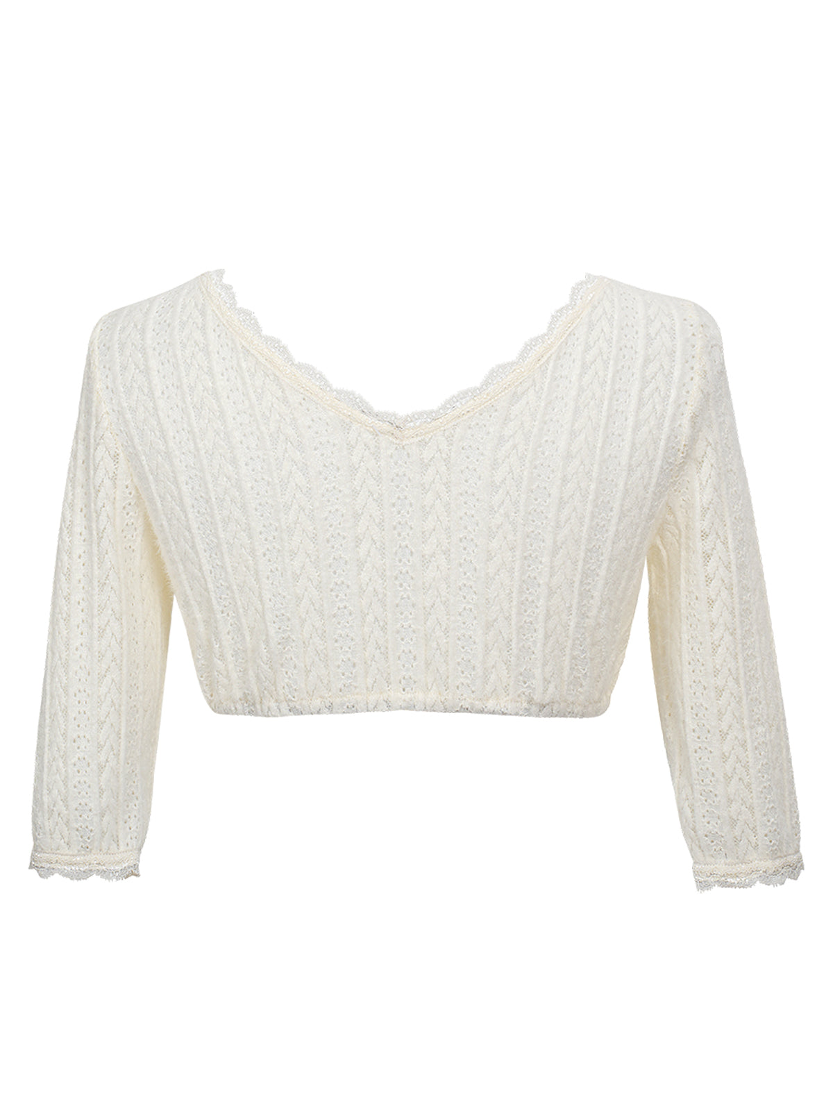 Valkoinen V-kaula-aukkoinen Vera