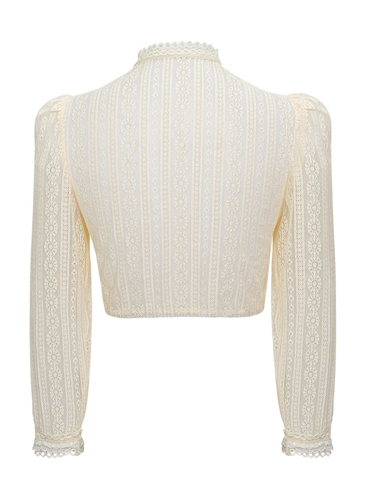 Beige hochstahl dirndlblous velin