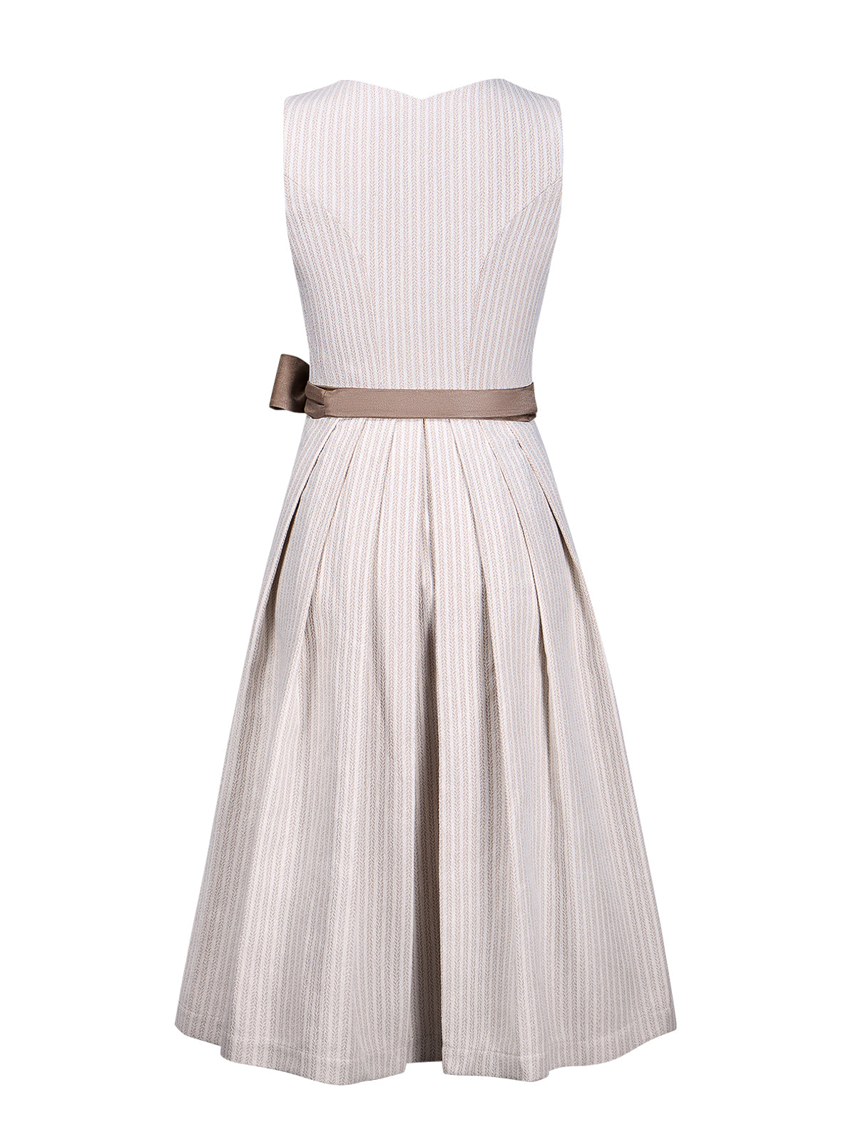 Damer beige lynlås på front dirndl Helena