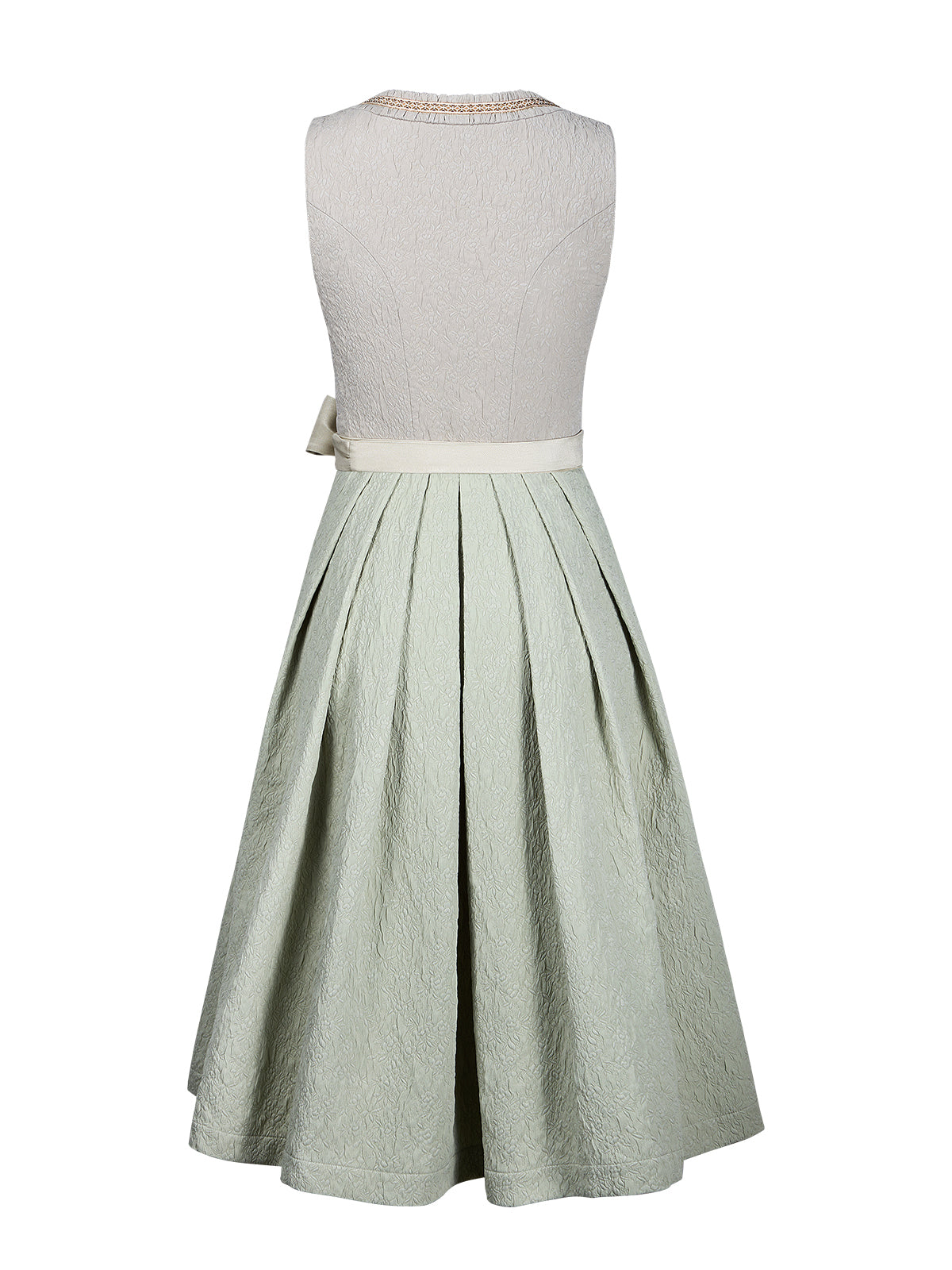 Kvinder beige lynlås på det forreste blomstermønster Dirndl Katharina