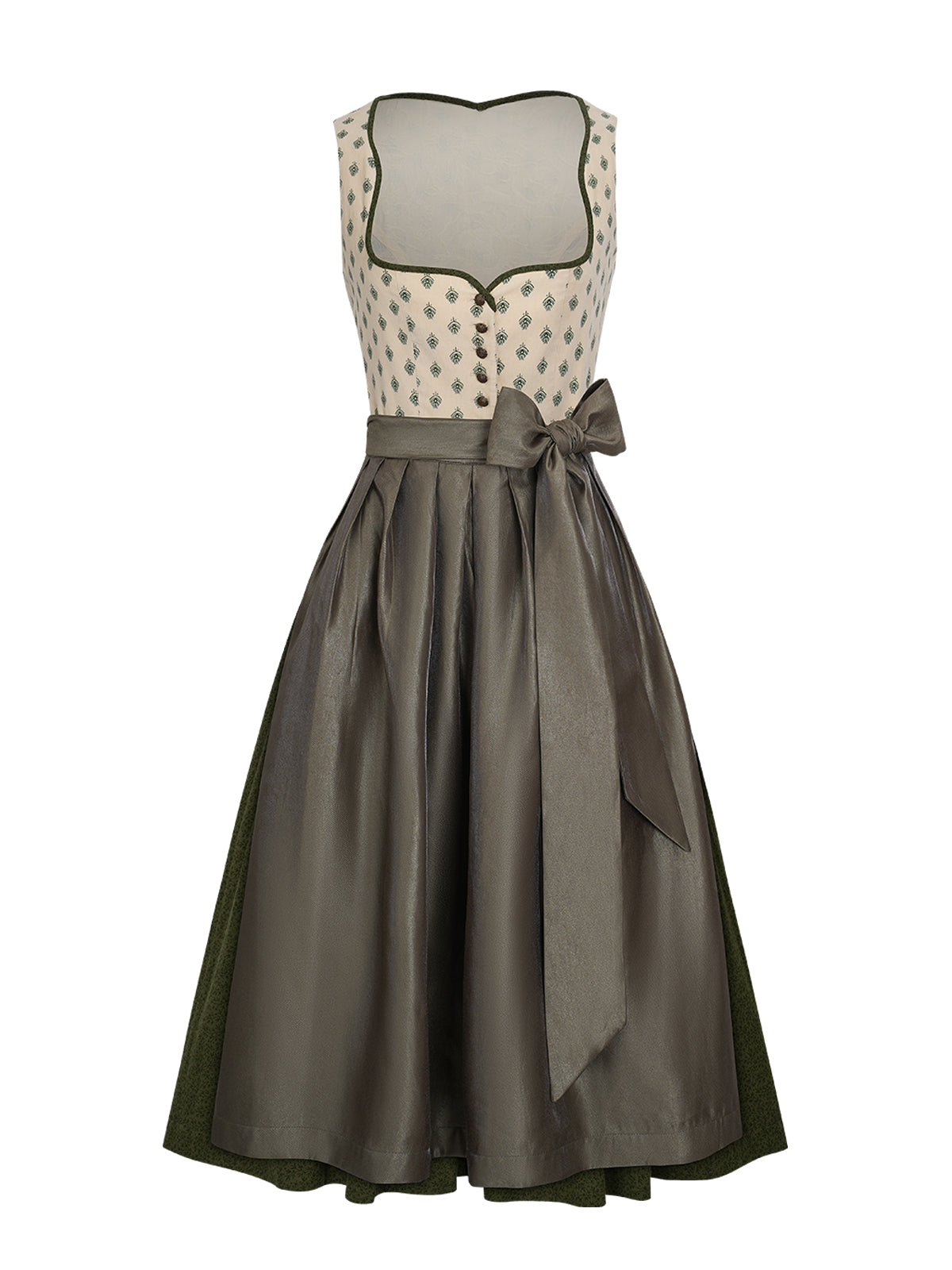 Gul hjerte skåret dirndl melanie