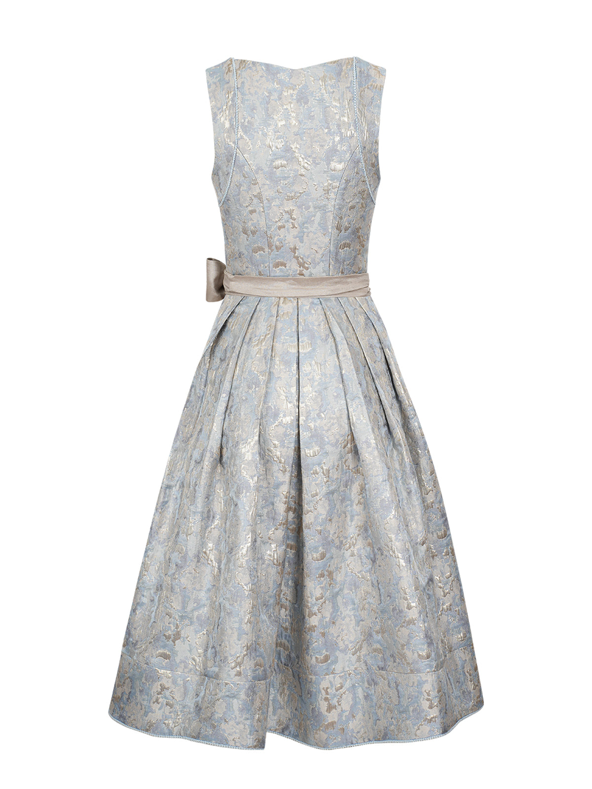 Blå lige sektion af uregelmæssigt mønster Dirndl Gianna