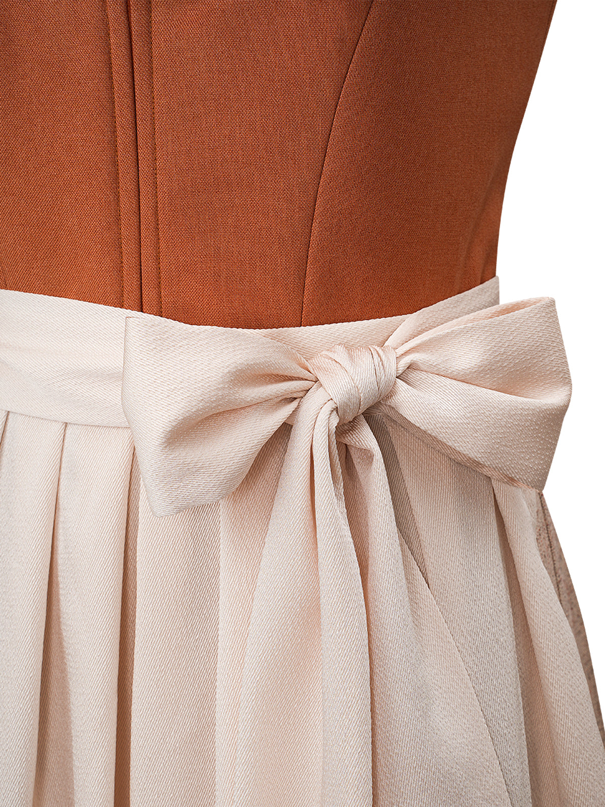 Orange lige sektion Dirndl Jan