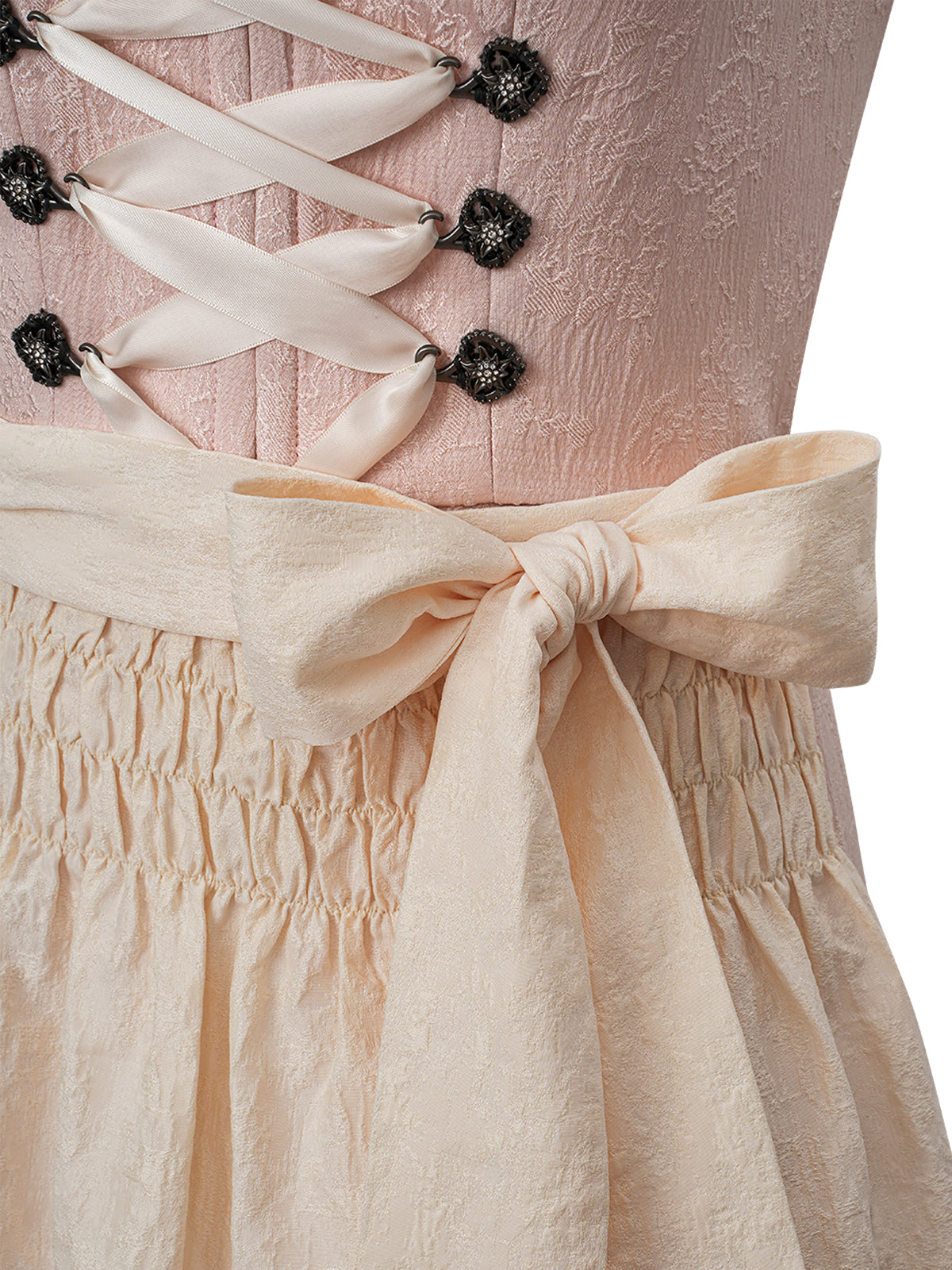 Rosa lige outlet blomstermønster Dirndl Ruth