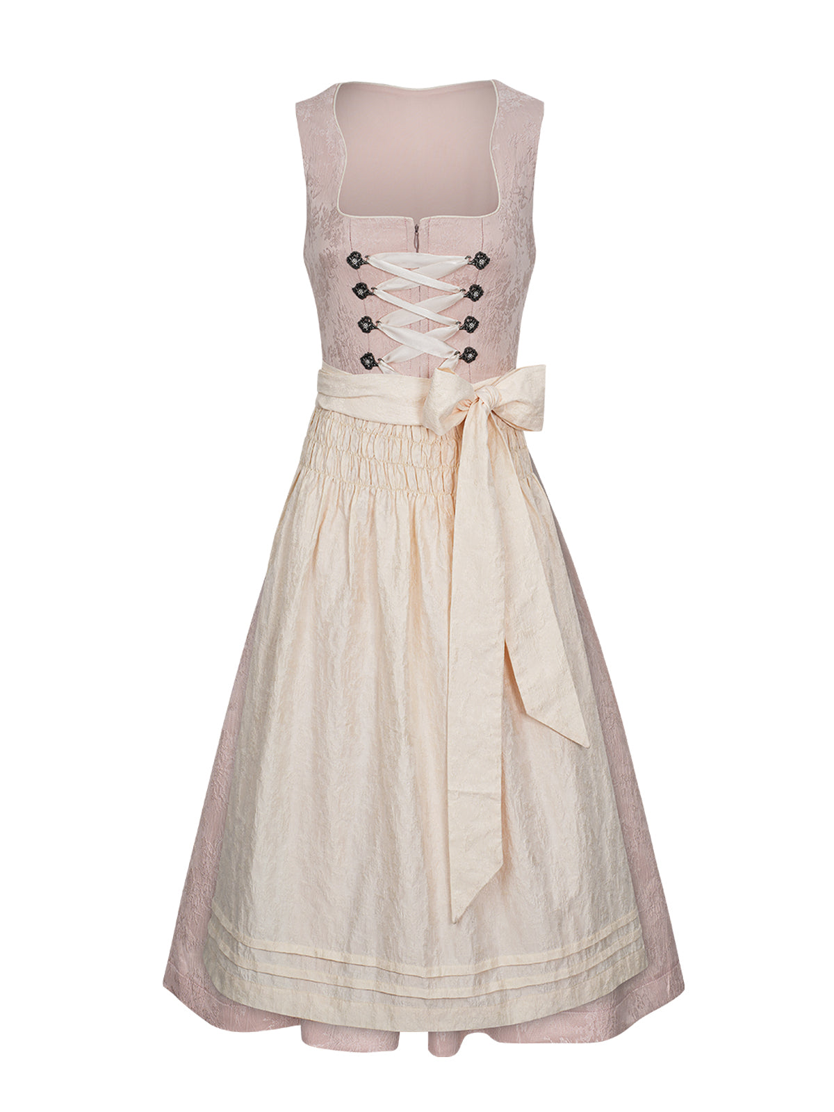 Rosa lige outlet blomstermønster Dirndl Ruth