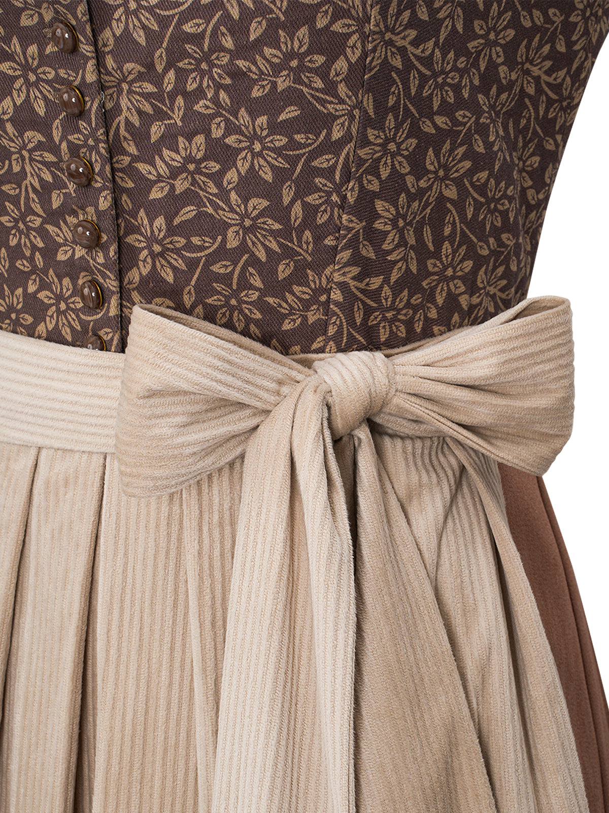 Braun hjertehalsudskæring Dirndl Lori