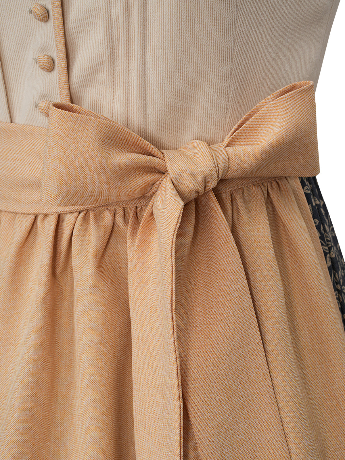 Gul lige sektion Dirndl Amelie