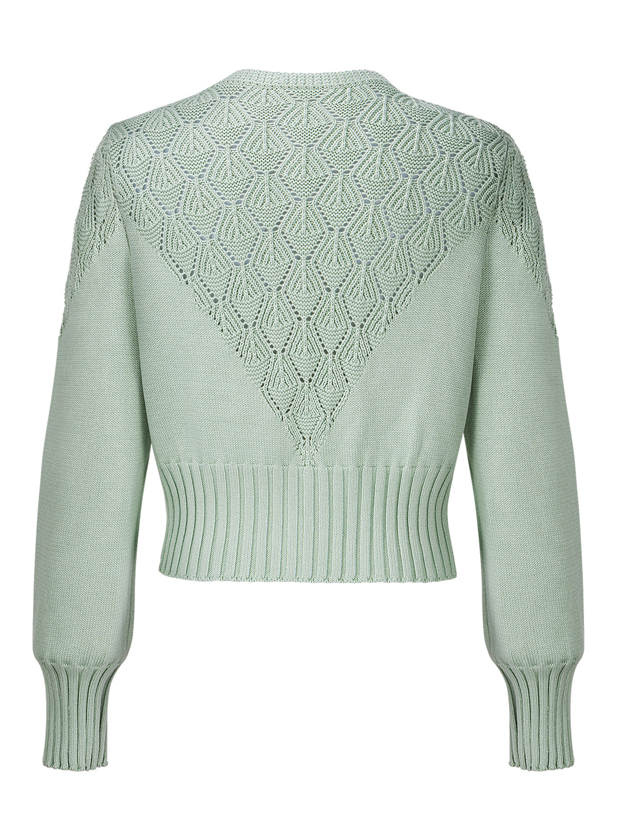 Grønne knapper brede kvinder, der strikker Hann