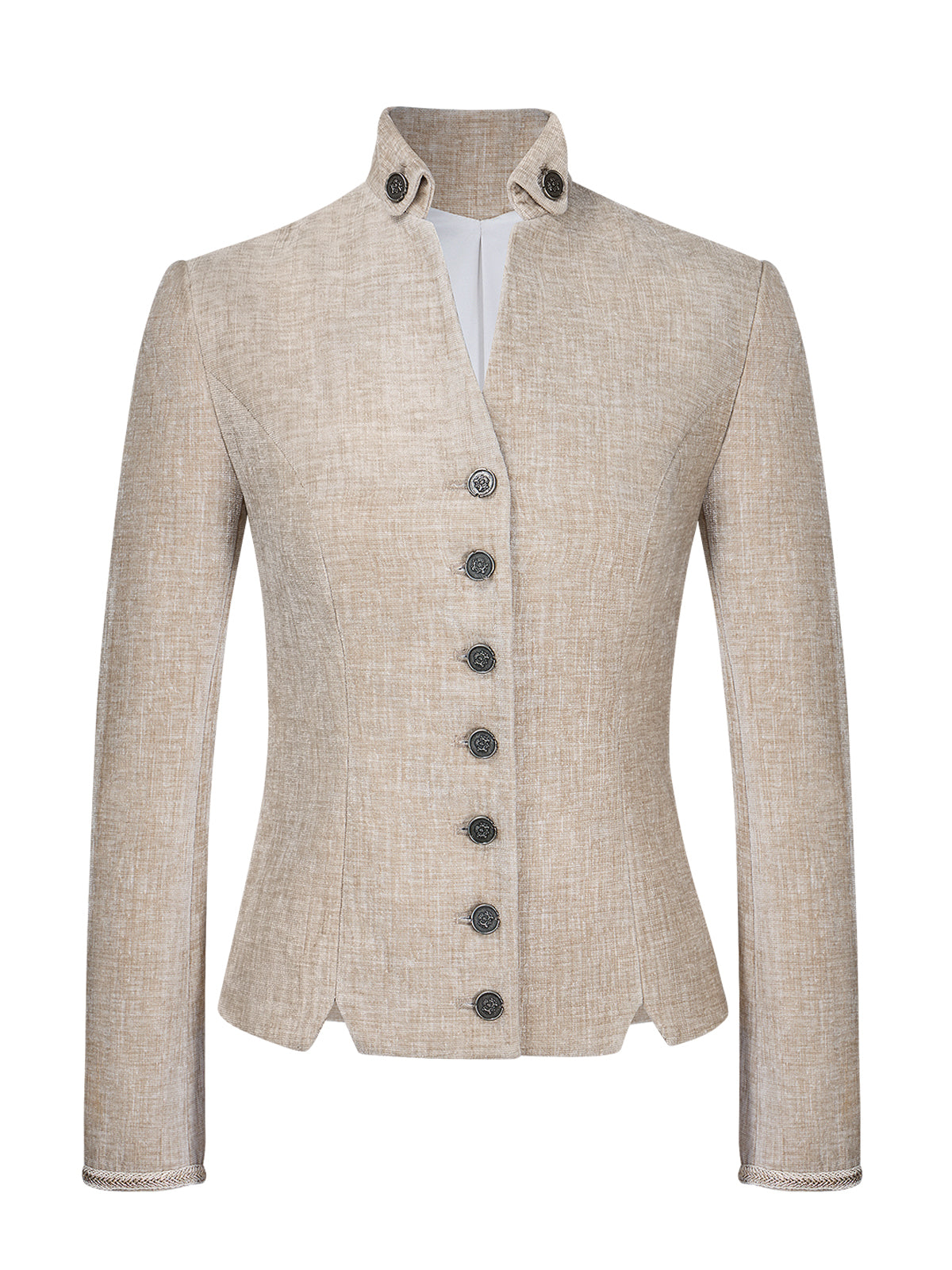 Beige damer knapper jakker barbara