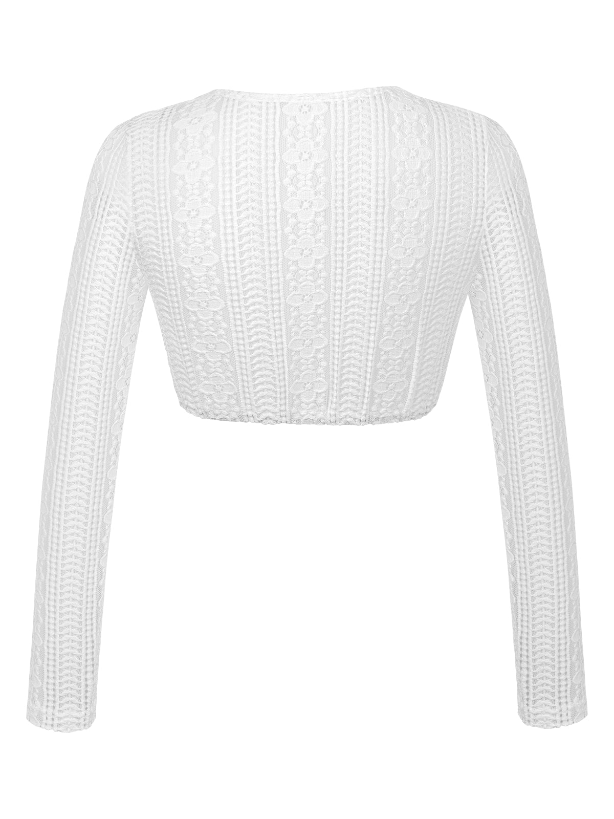 Rundhals Long Arm Women White Dirndlblous Aney