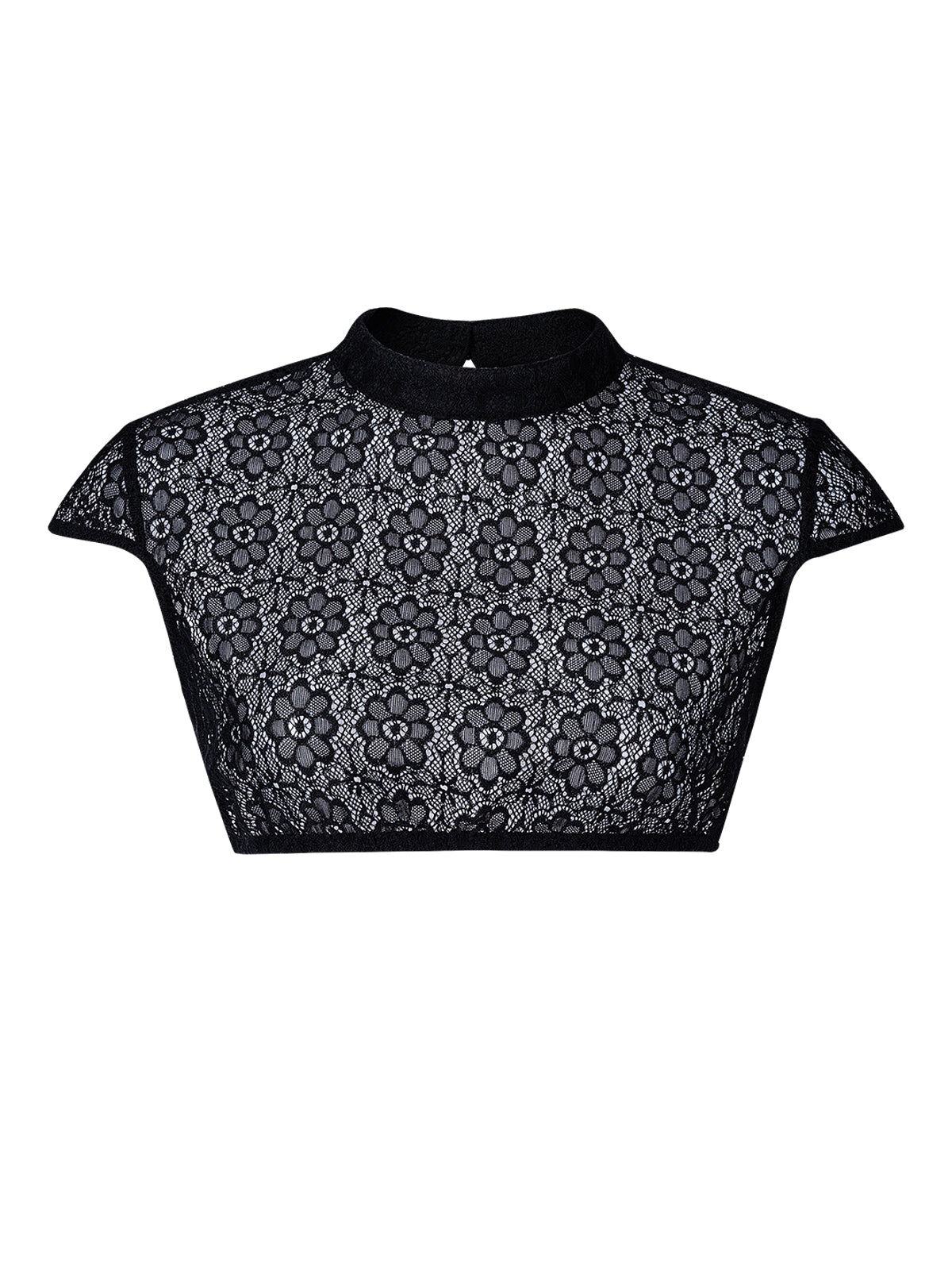 Meget lukket shortmar kvinder sort dirndlblous eudora