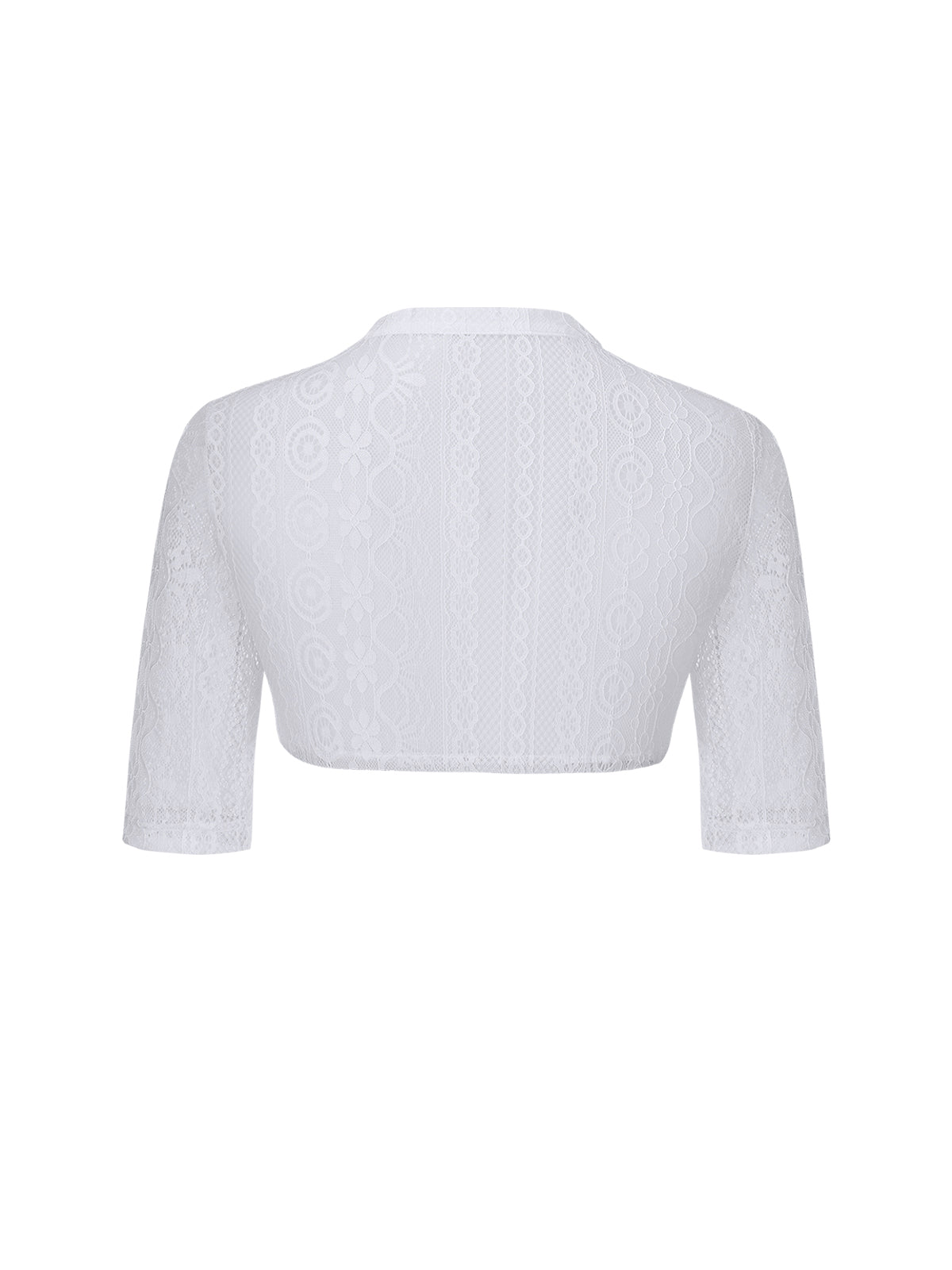 V-hals Halklm Women White Dirndlblous Resola