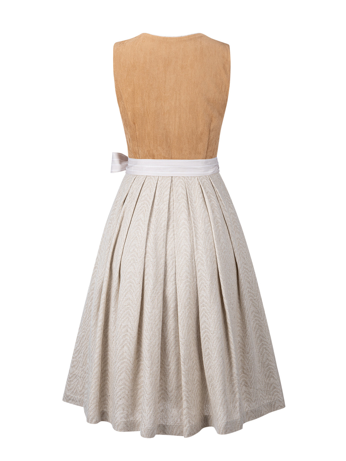 Kvinders brun lynlås på front dirndl Freda