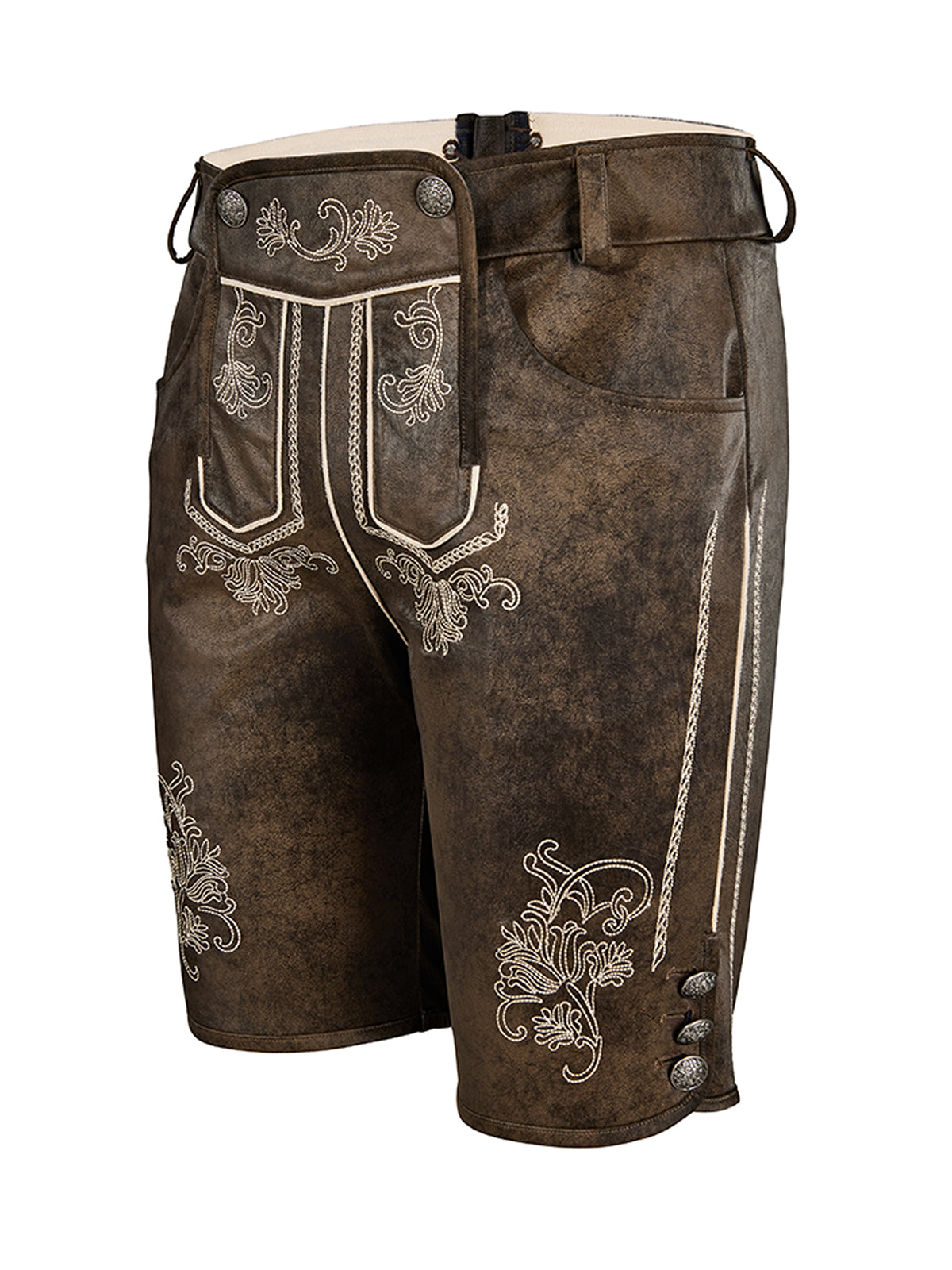 Dunkelbraune Lederhose Tarius