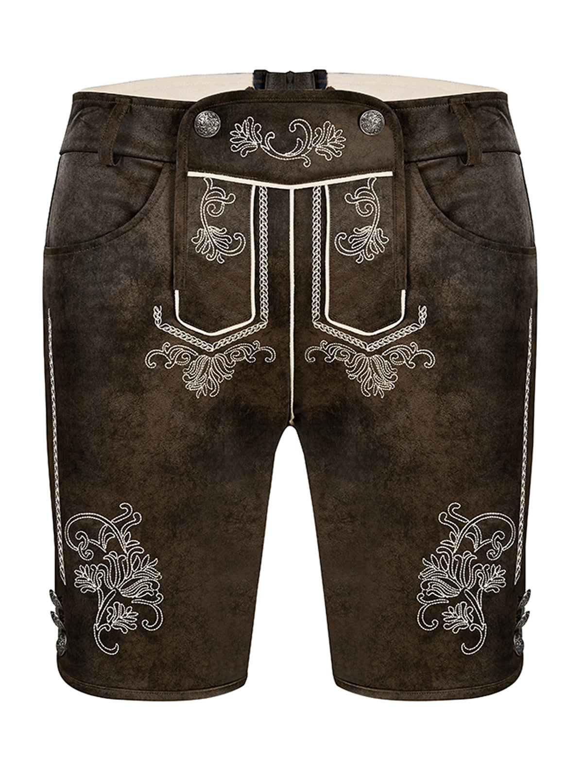 Dunkelbraune Lederhose Tarius