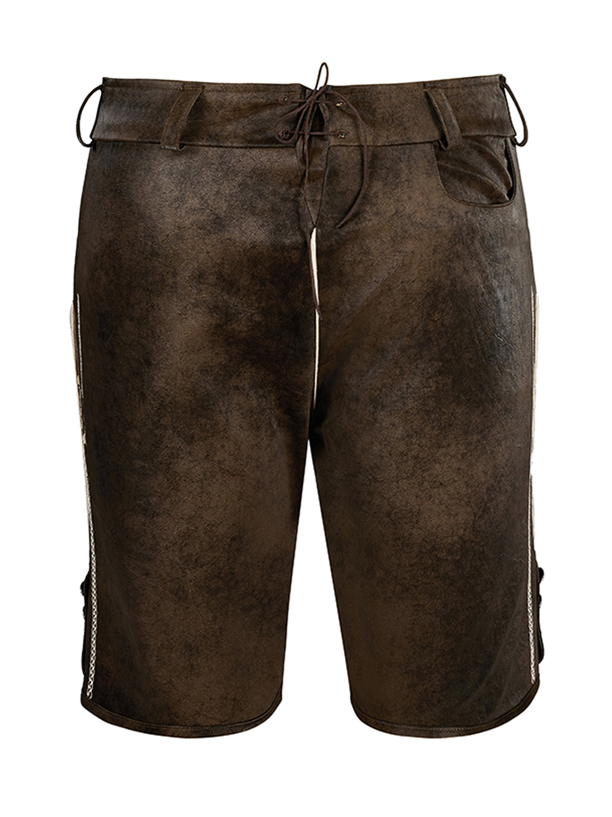 Dunkelbraune Lederhose Tarius