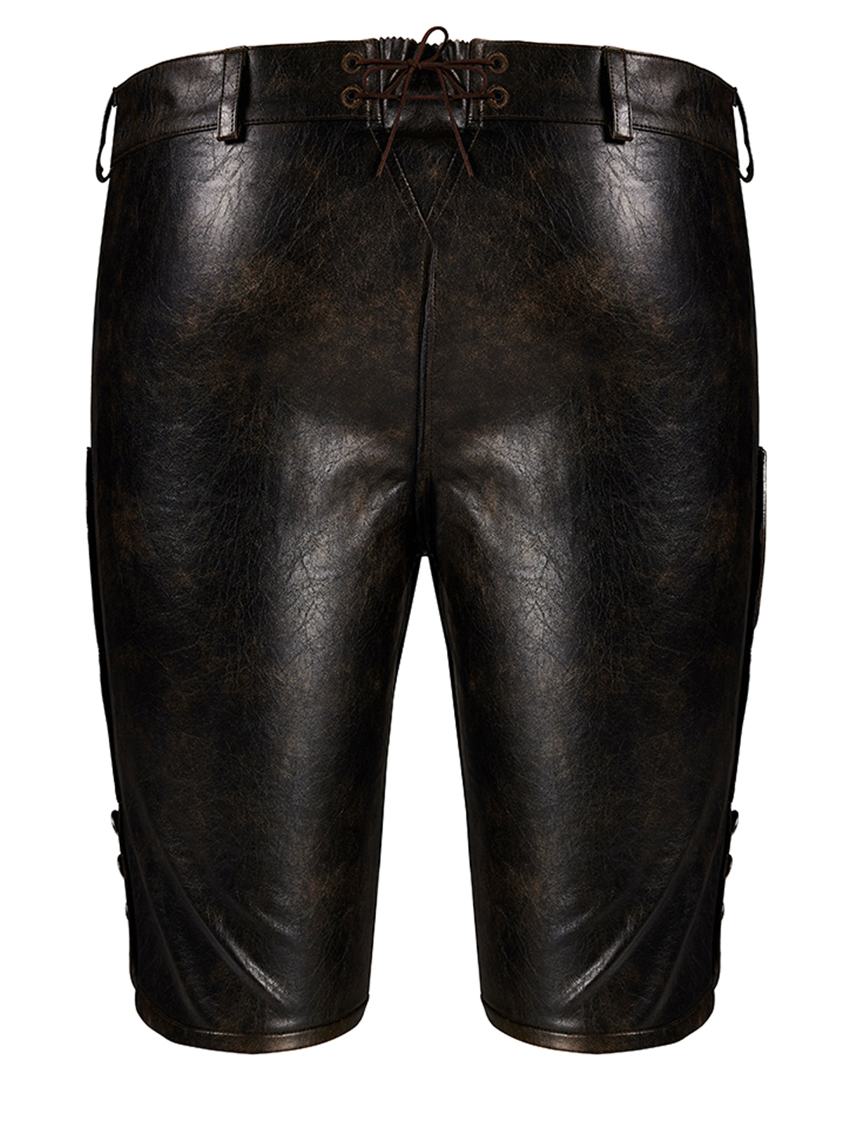 Dunkelbraune Lederhose Ludwig