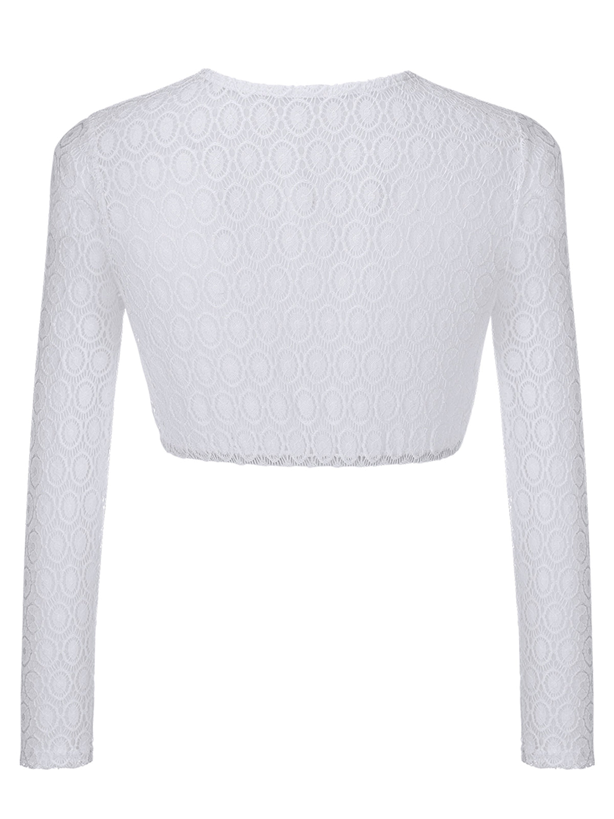 Rundhals Long Arm Women White Dirndlblous Ronja