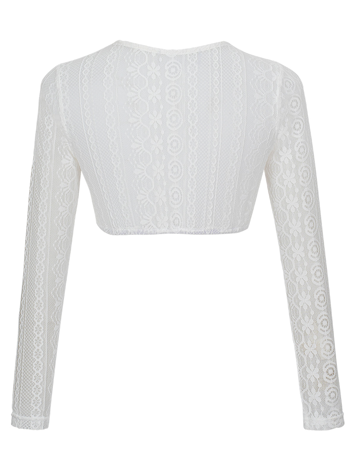 Weiß Rundhals Dirndlblous Chiara