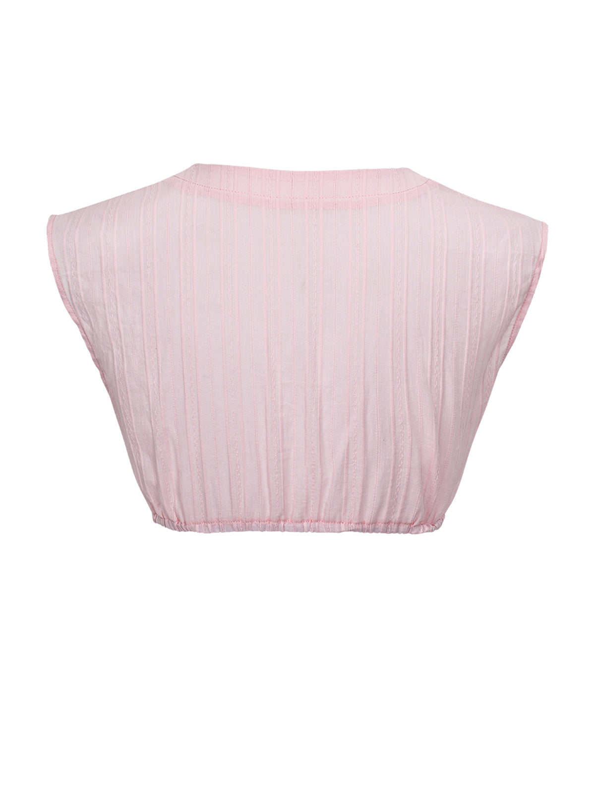 Rosa V-hals Dirndlblous Milana