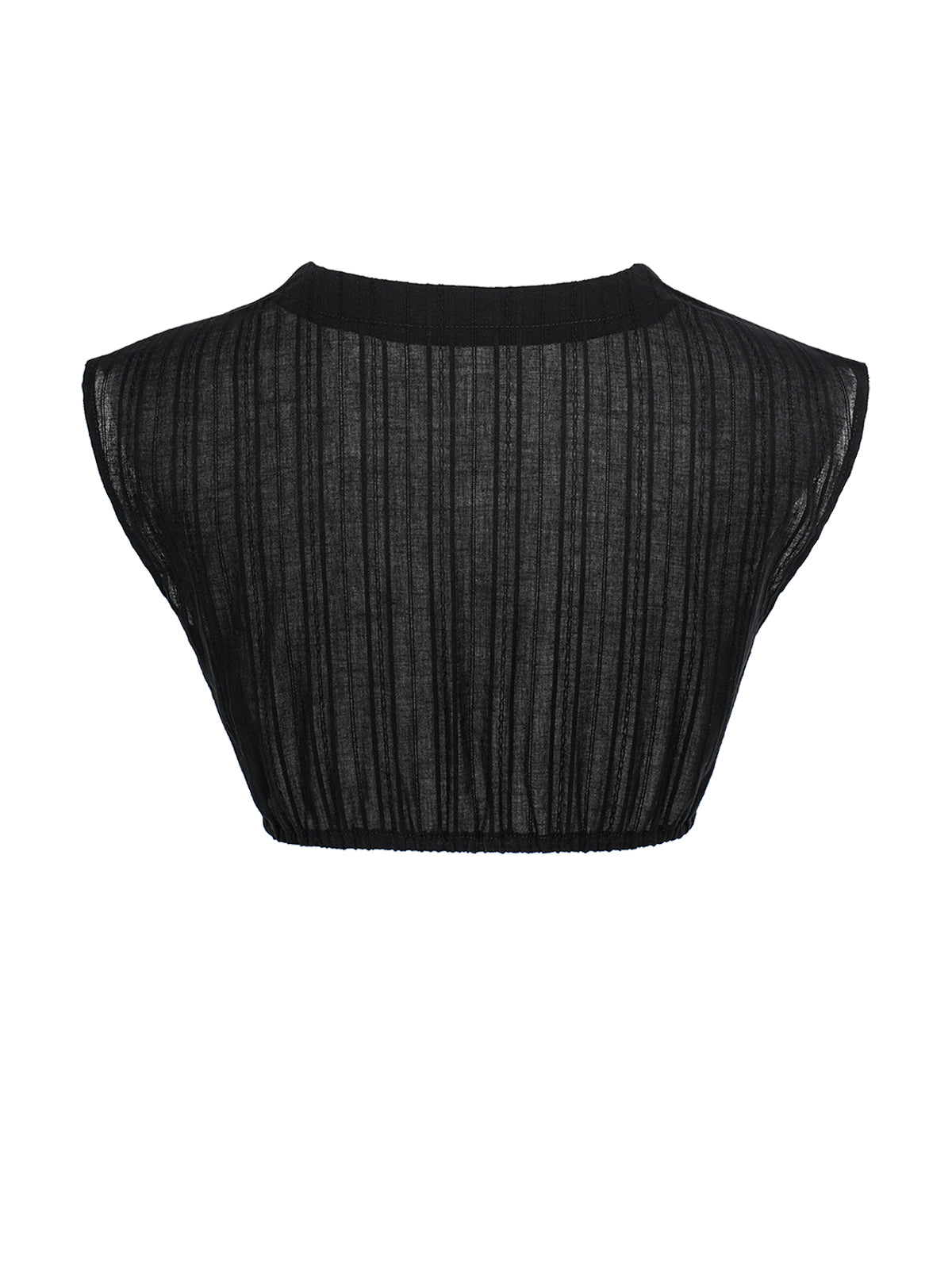 Sort V-hals Dirndlblous Milana