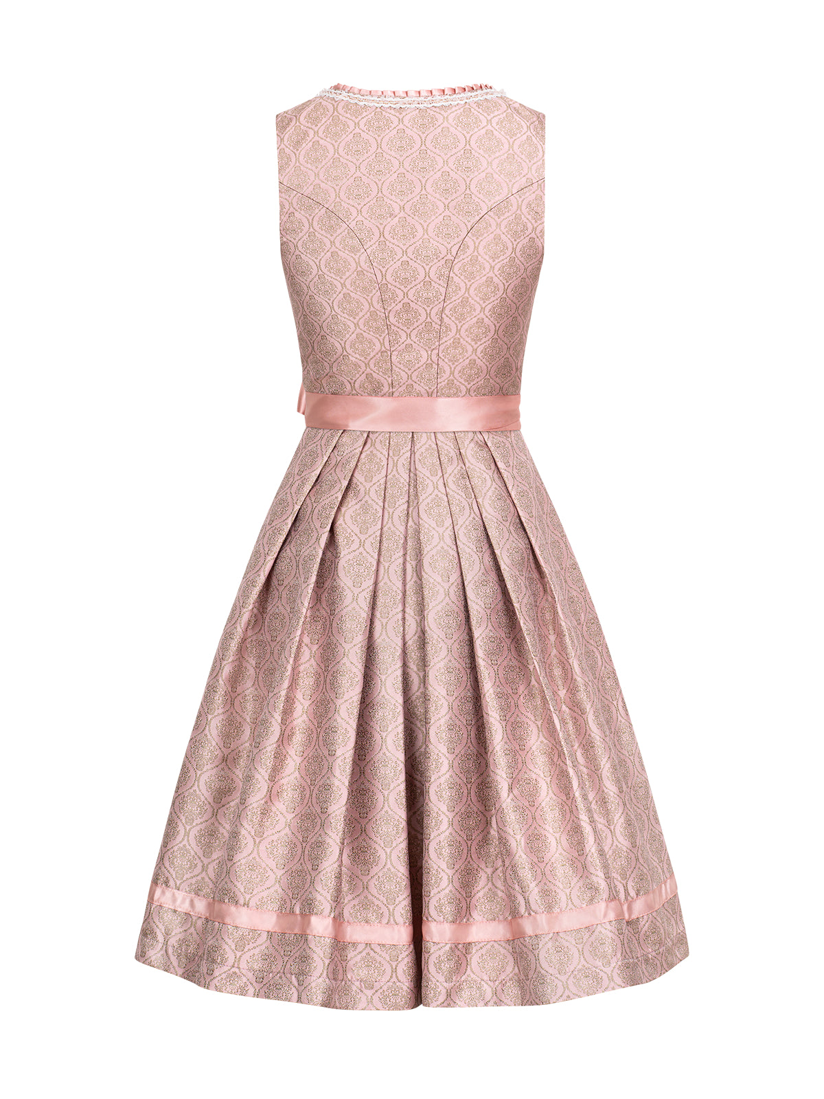 Rosa -sydämen pääntie koukun sulkeminen koko kuviossa dirndl adele