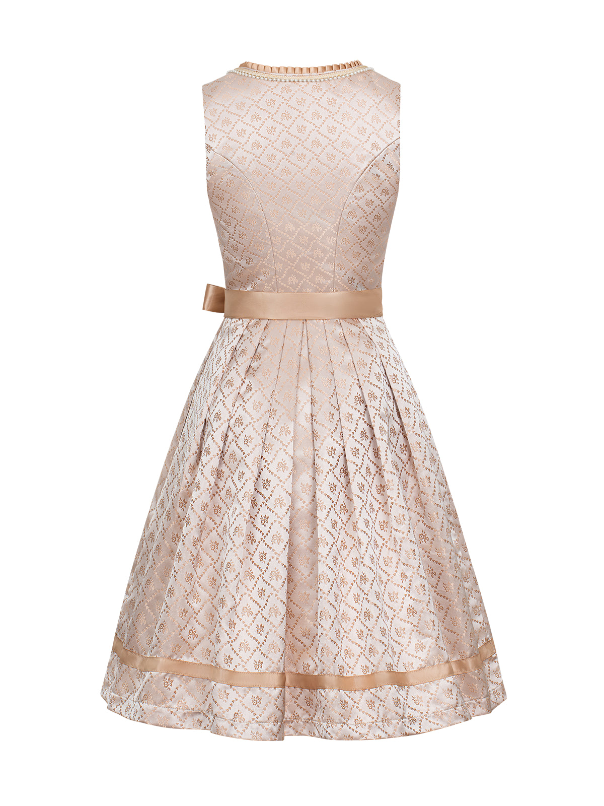 Gul hjerteudløbskrog lukning overalt mønster dirndl elana