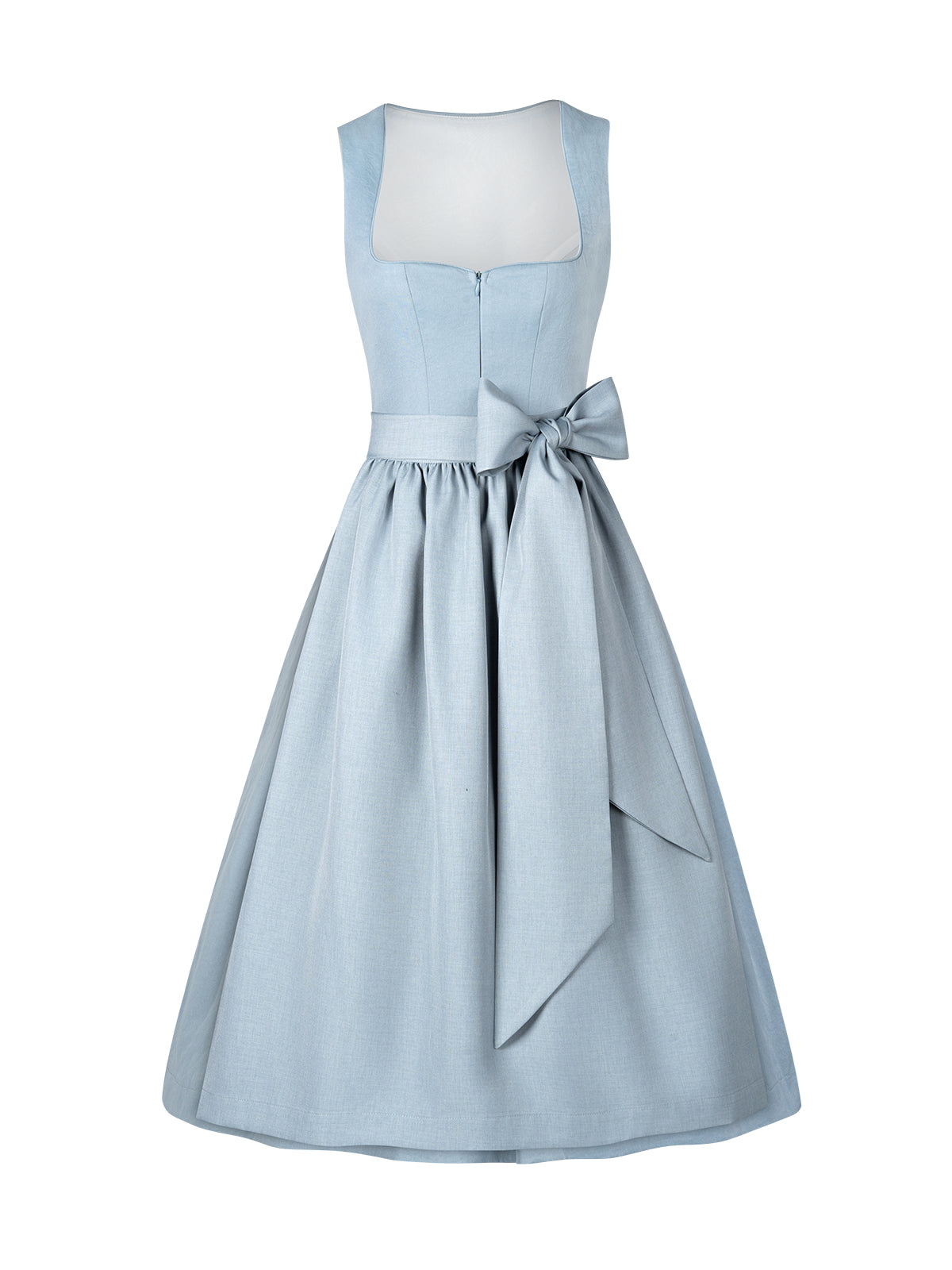Blue heart neckline dirndl lena