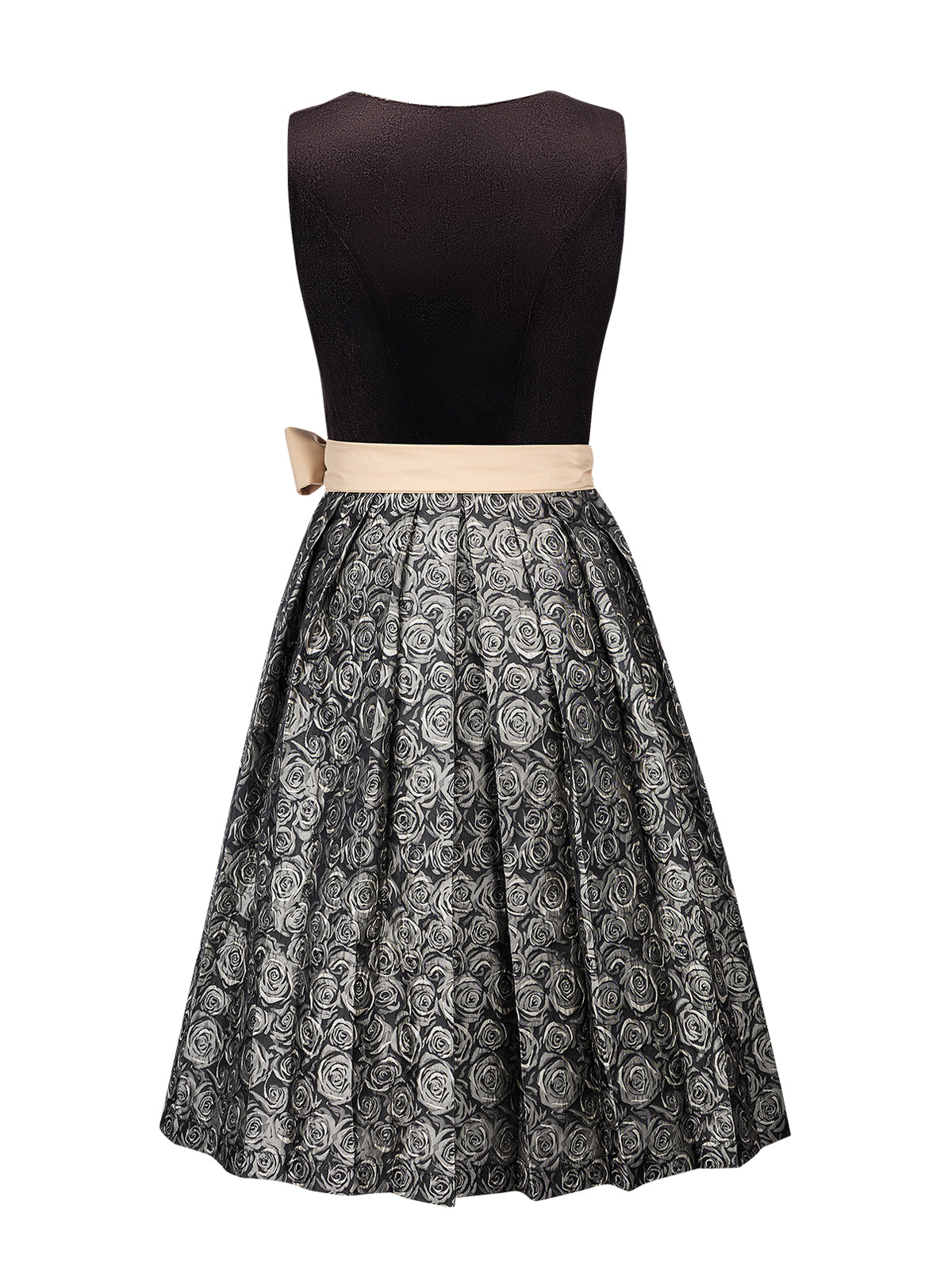 Damer brune knapper blomster mønster dirndl nicole