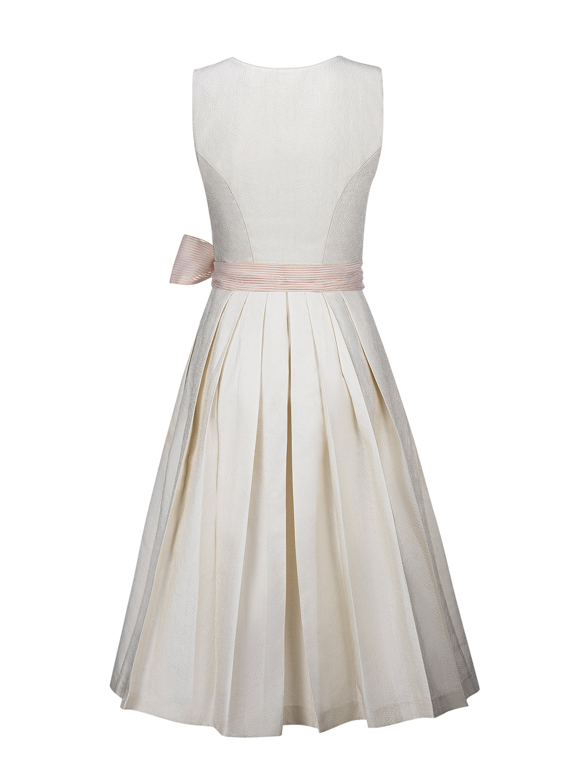 Damer beige lynlås på front dirndl weber