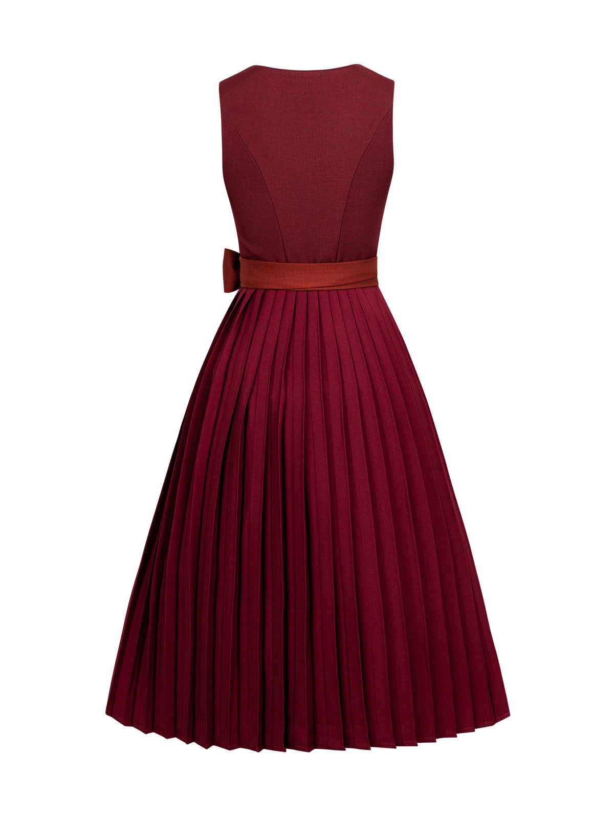 Red straight section dirndl cici