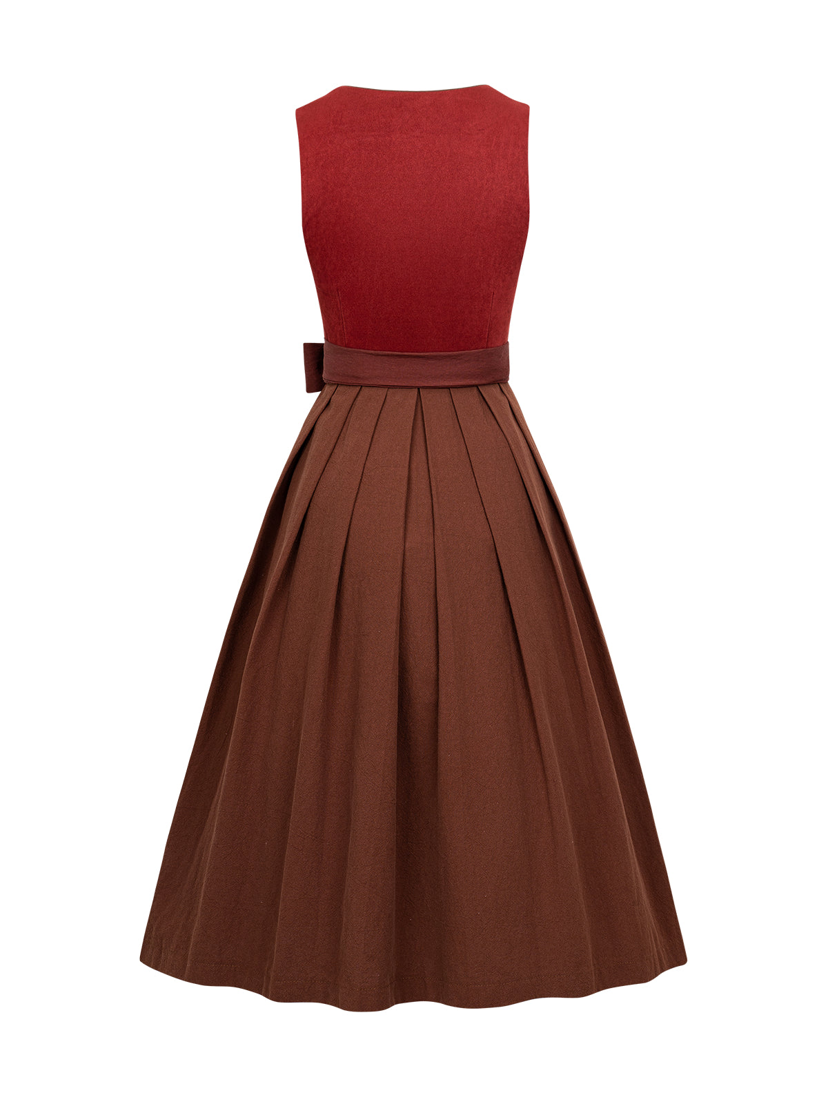 Red straight section Dirndl Jania