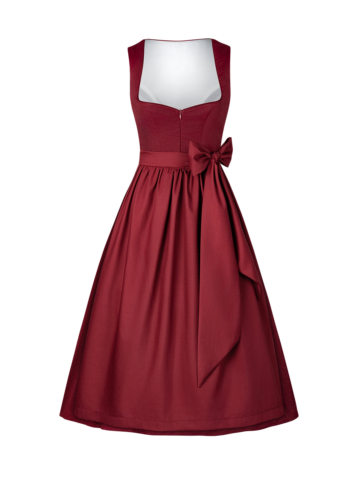 Red heart neckline dirndl doven