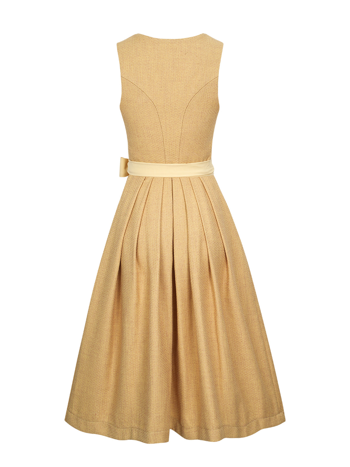 Gul hjertehalsudskæring i enkelt farve Dirndl Camille