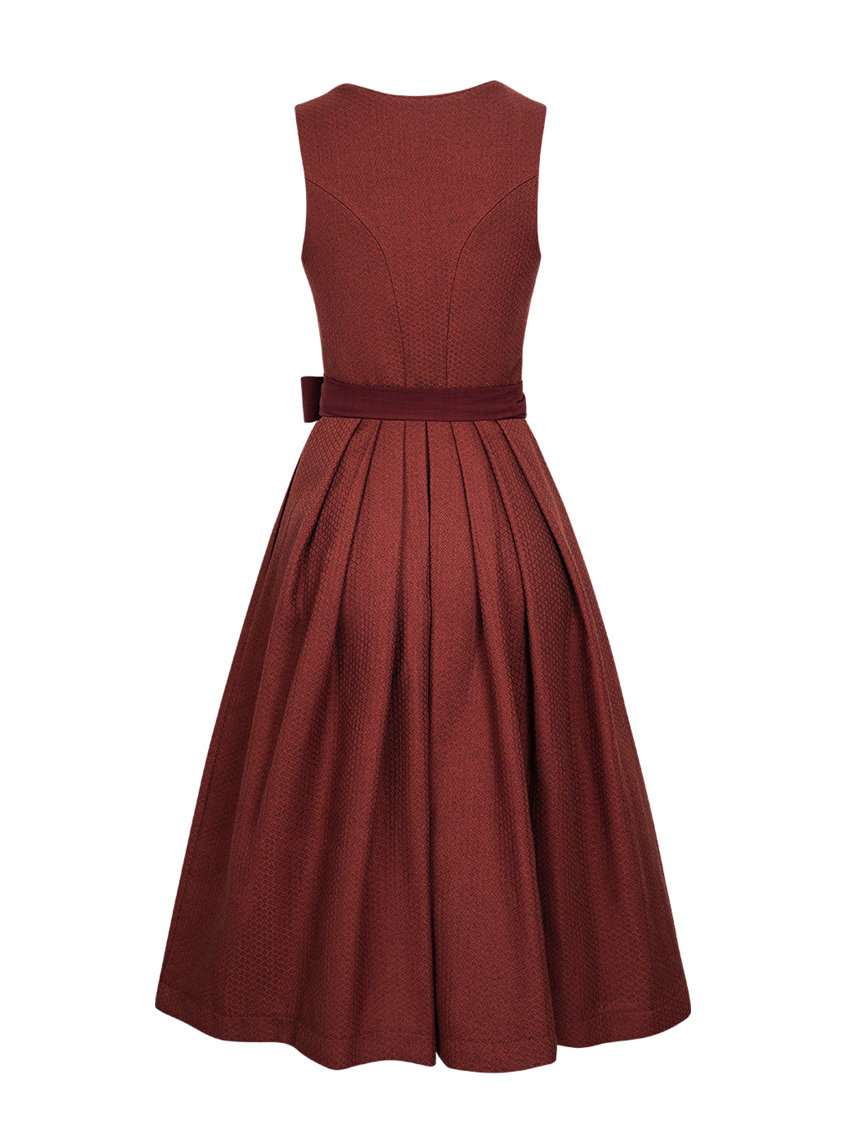 Punainen sydämen pääntie yhdenvärisen dirndl Camille