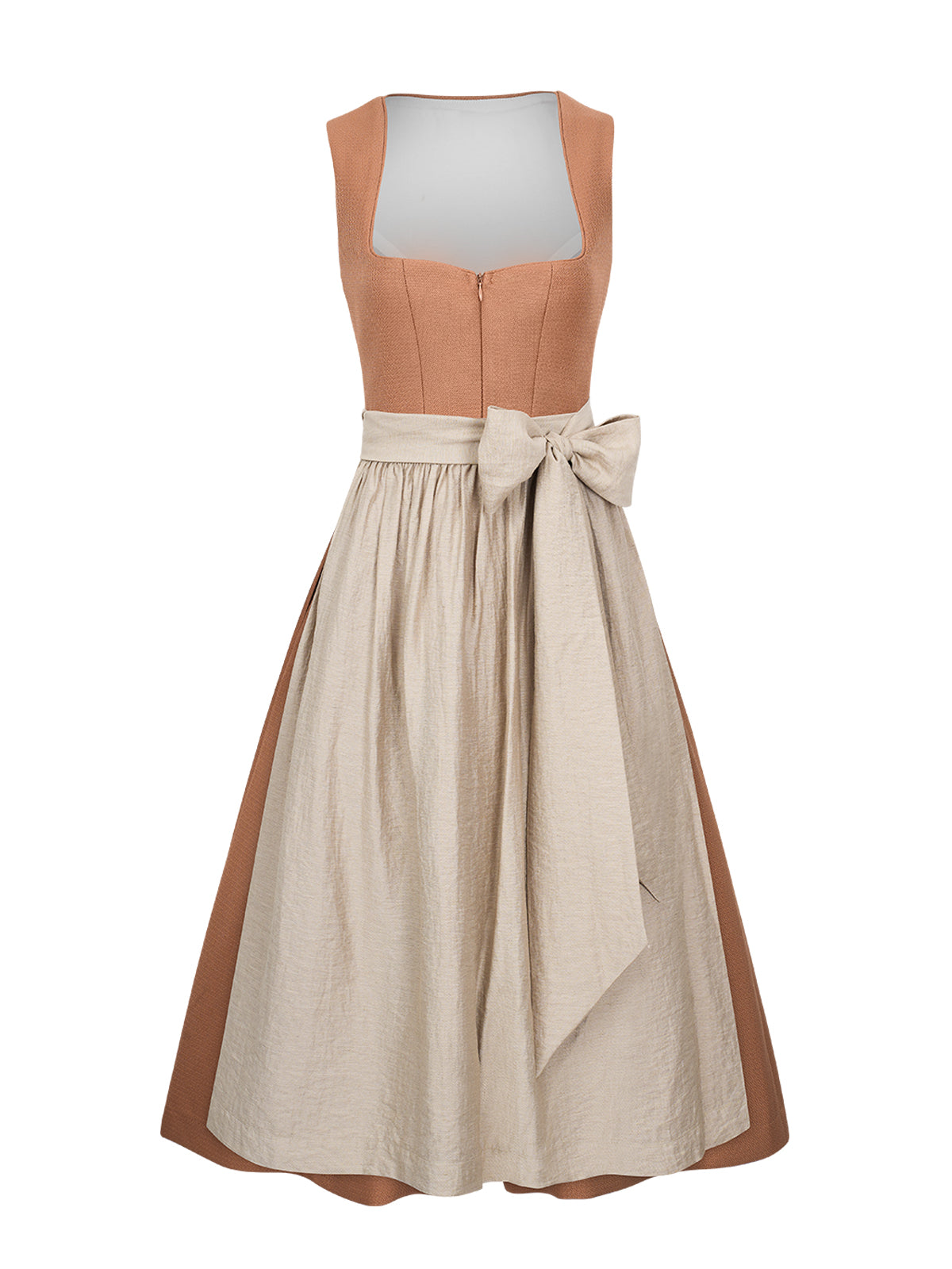 Oranssi sydämen pääntie yhdenvärisesti dirndl camille