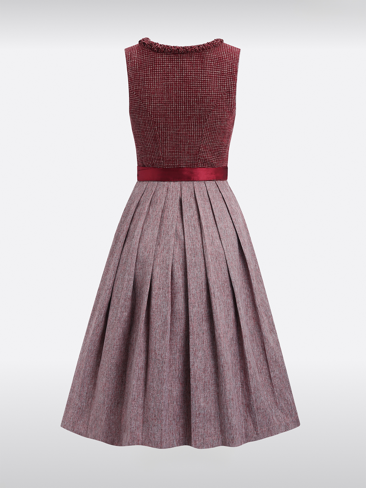 Rød lige sektion Dirndl Kiana